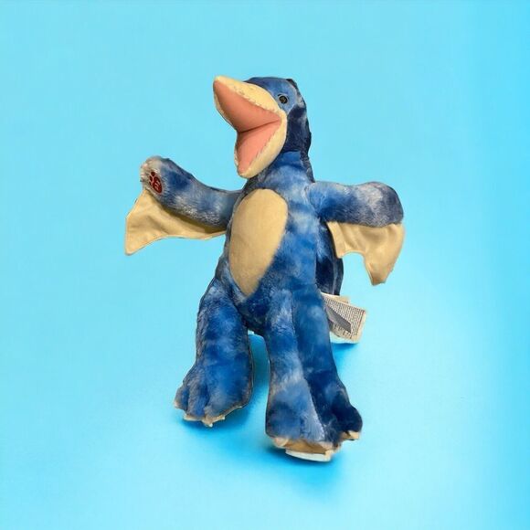 Build a Bear Blue Pterodactyl Dinosaur Bird 14” Tall WITH SOUND- Works - Picture 1 of 9